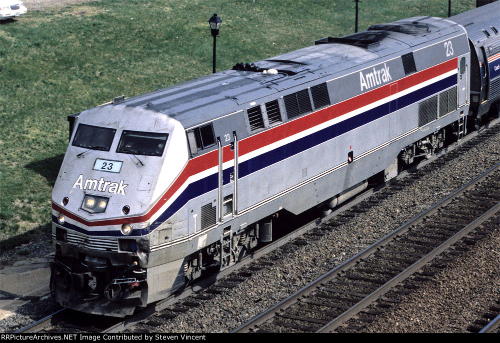 Amtrak P42DC #23 leads train #79 the "Caroliner".